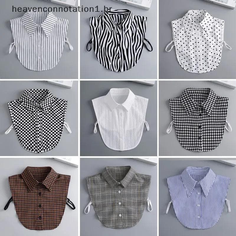 heav Feminino Gola Falsa Decoração Blusa Destacável Camisa Camisola Coleiras Falsas Lapela Topo Acessórios De Vestuário