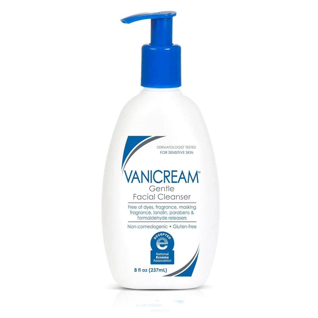 Vanicream Sabonete Facial Suave com Dispensador de Bomba - 8 fl oz - Formulado Sem Irritantes Comuns para Pessoas com Pe