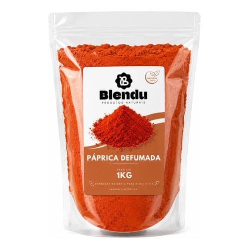 Páprica Defumada Blendu 100g 250g 500g 1kg Tempero Natural para Carnes e Receitas