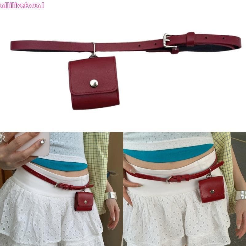 allilivefoua1 Bolsa Cintura Para Meninas Da, Cinto Ajustável, Pequena