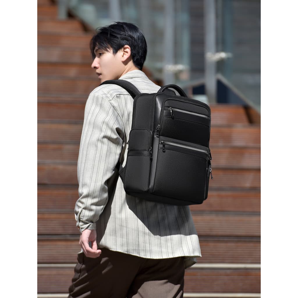 Mochila de negócios masculina Commuter viagem de negócios mochila High-End Oxford pano computador mochila maleta informa