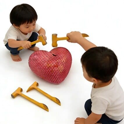 Novos produtos transfronteiriços Dia dos Namorados ASMR Escavação Mistério fufusquishy Love Heart Set Brinquedo de desco