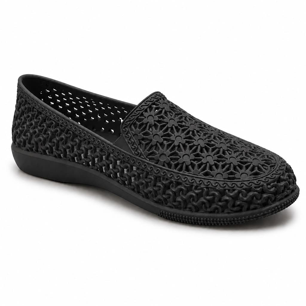 Sapatilha Feminina Casual Furadinha Sapato Feminino Confortável Antiderrapante Respirável para Trabalho e Passeios
