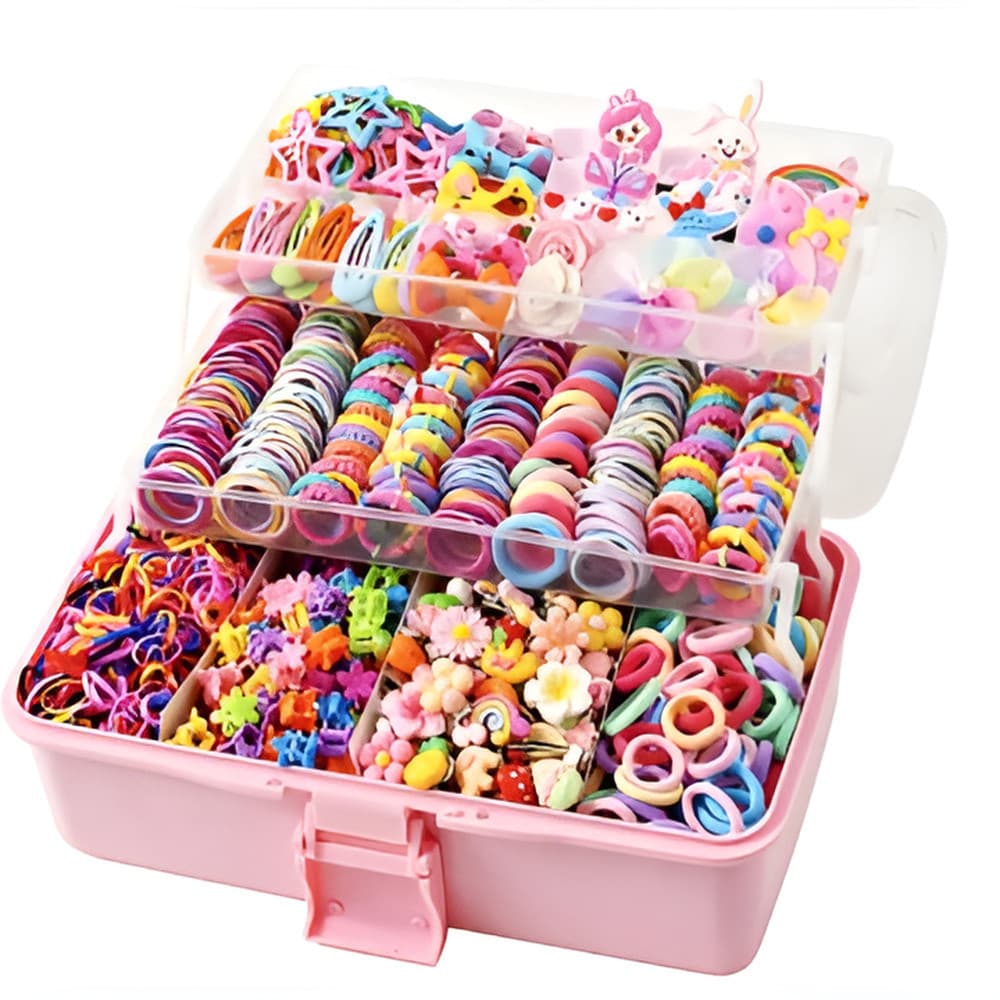 【Presente Diário】 [Estilo Fofo] ✨ Princess Style ✨ Presilhas/Elásticos/Laços 【Acessórios de Cabelo Infantil】