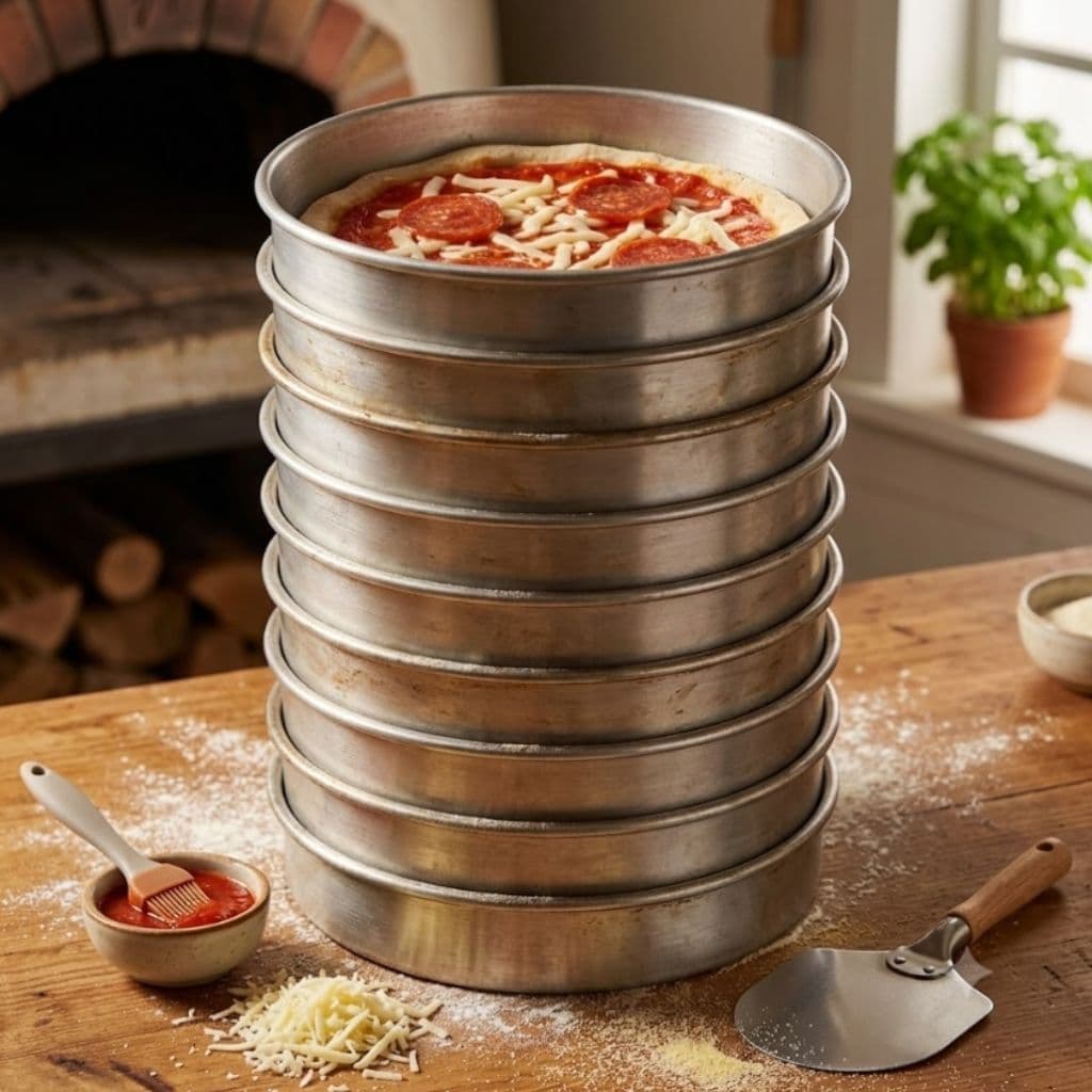 Kit 10 Forminhas em Alumínio Para Hamburguer Mini Pizza