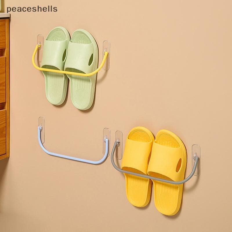 Simples Sapatos De Plástico Armazenamento Ras Fixado Na Parede À Prova Dwaterproof Água Ra Chinelos Tênis Organizador Qu