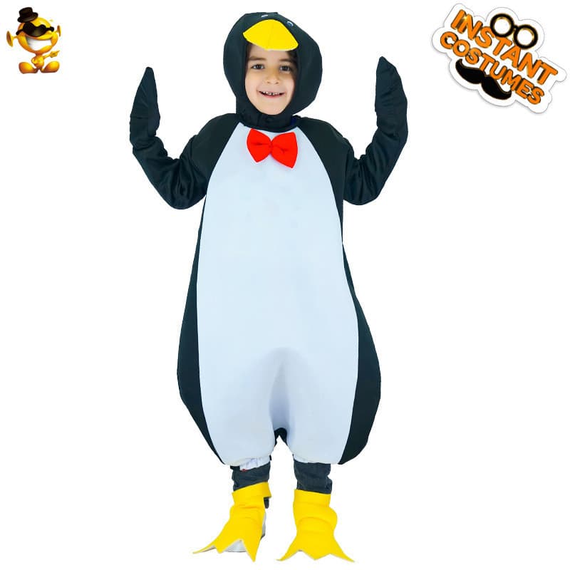 Crianças pinguim terno trajes Halloween Masquerade festa palco Cosplay trajes