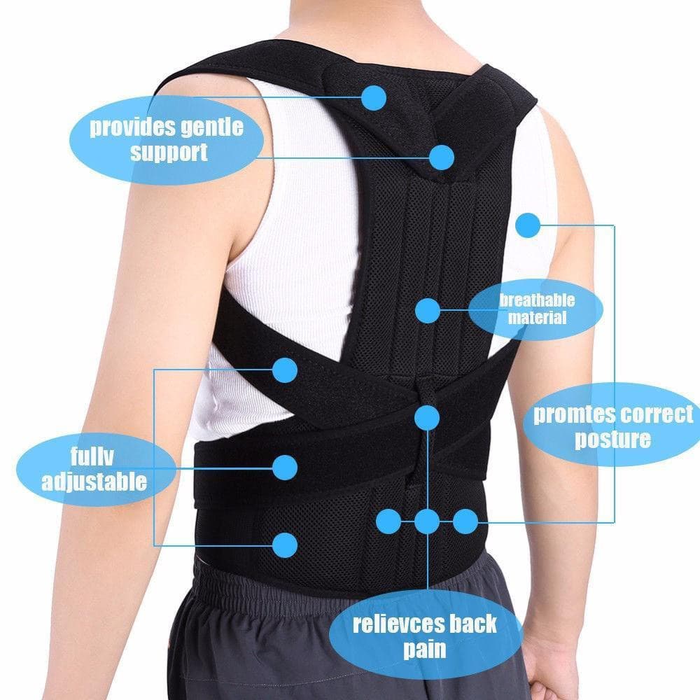 GYM sport【ready stock】Corretor Postura Cinta Postural Para Coluna Corrigir Postura Protetor Lombar Corretor