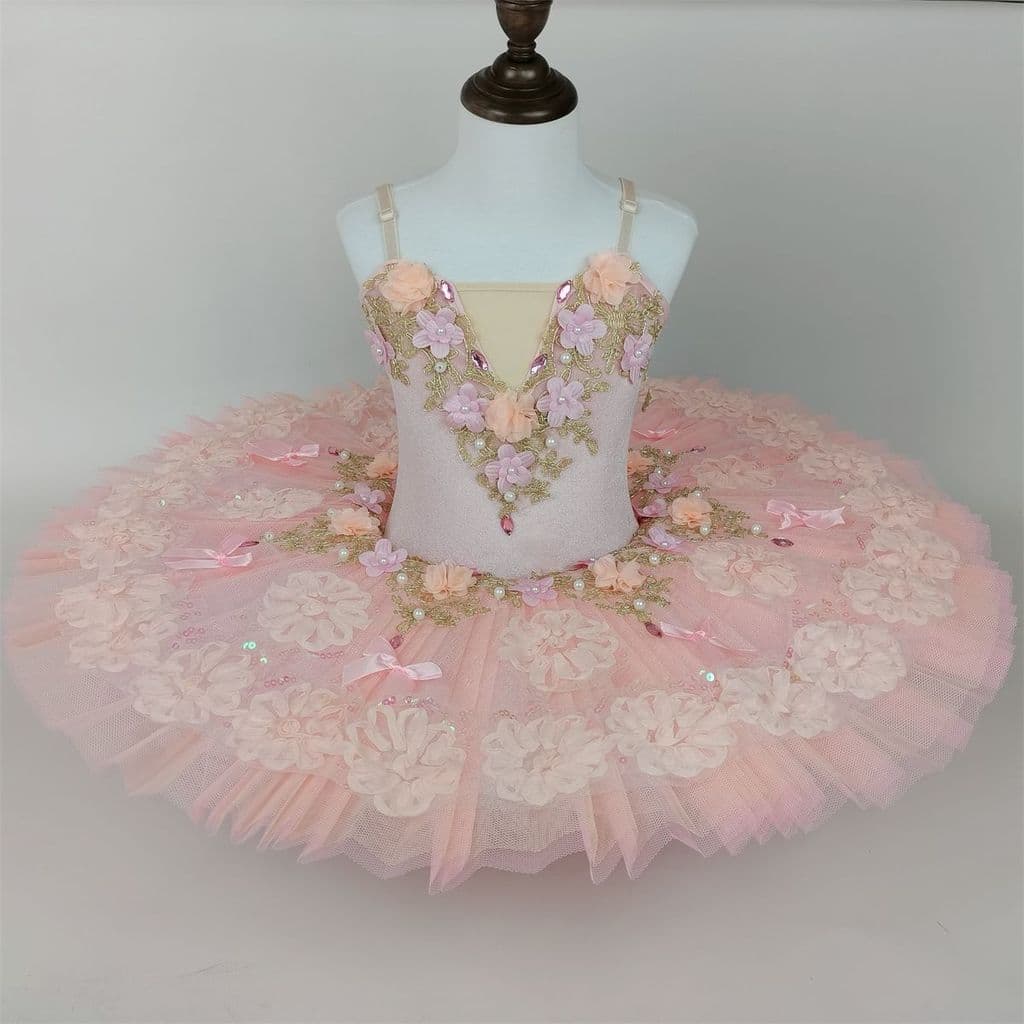 Crianças saia de balé desempenho traje meninas branco profissional pequeno cisne tutu saia jardim de infância dança dese