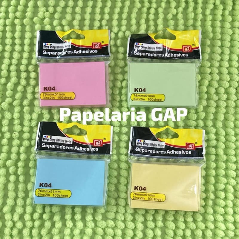 4 almofadas autoadesivas 76mm x 51mm RIHA