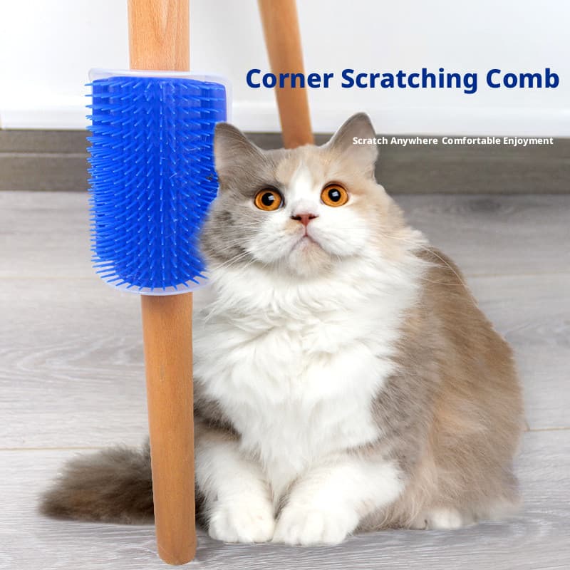 Arranhador para gatos, arranhador de canto para gatos, pente para pelos de animais de estimação.