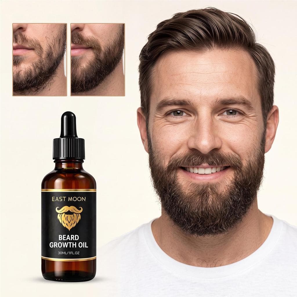 Óleo De Barba Absorvente Rápido Espessamento Hidratante Crescimento Da Espessante Para Homens hontinvn