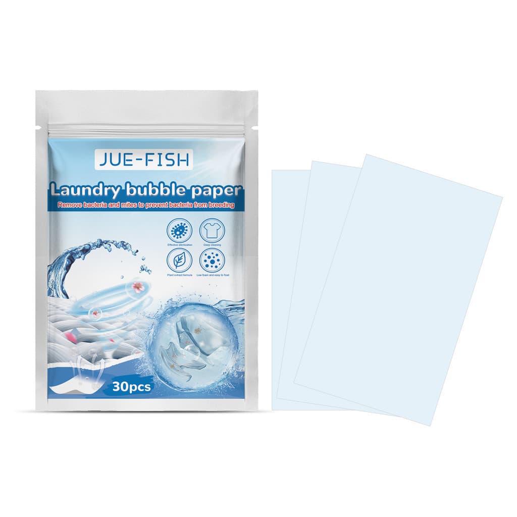 Folha de Lavagem Jue-Fish - Fragrância duradoura, proteção para roupas, branqueamento, folha de lavagem concentrada 8Q1N