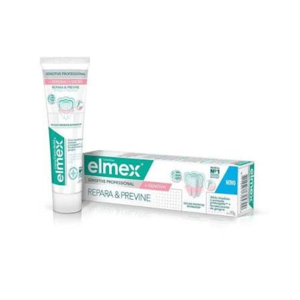 Creme Dental Repara e Previne + Gengiva Elmex Sensitive 110g