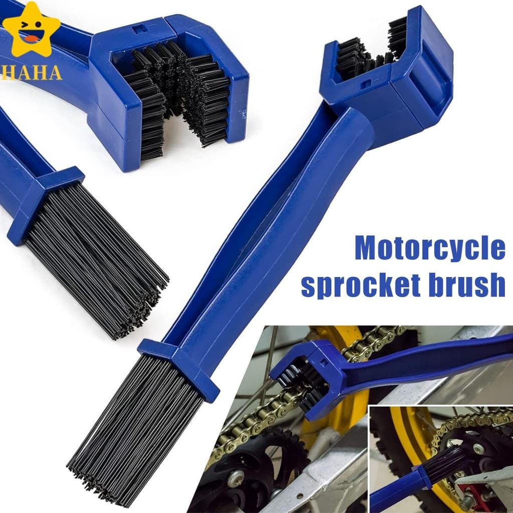Escova universal para limpeza de correntes, limpador de bicicletas reutilizável de dupla face, adequado para lojas de mo