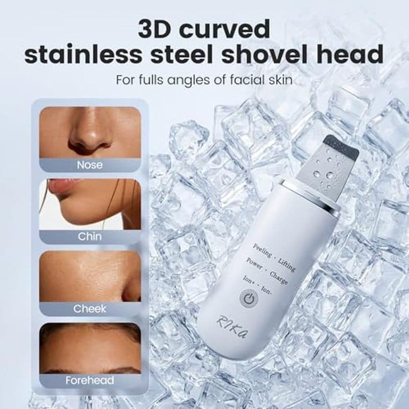 Ferramentas De Cuidados Com A Pele Rika , Espátula Facial À Prova D'água Para Purificador De , Remoção De Cravos , Limpa