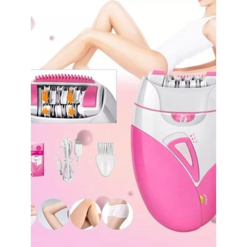 Aparelho Aparador Depilador de Pelos Corporal Íntimo Cortador de Pelos Recarregável USB Remove Pela Raiz Pele Lisinha