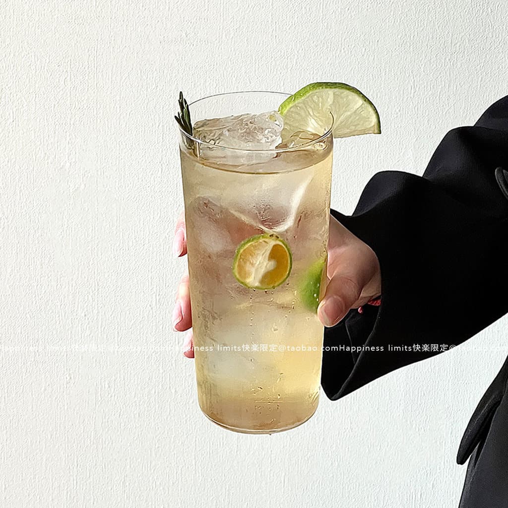 Coreano ins Estilo Transparente Leve Vidro Latte Xícara De Café Bebida Fria Bolha Água Resistente Ao Calor 0-80 Graus
