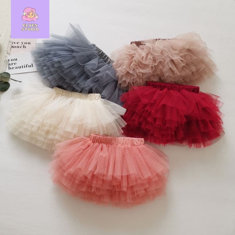 Saia Tutu Para Meninas Crianças De Malha Simples Saias Curtas Moda Verão
