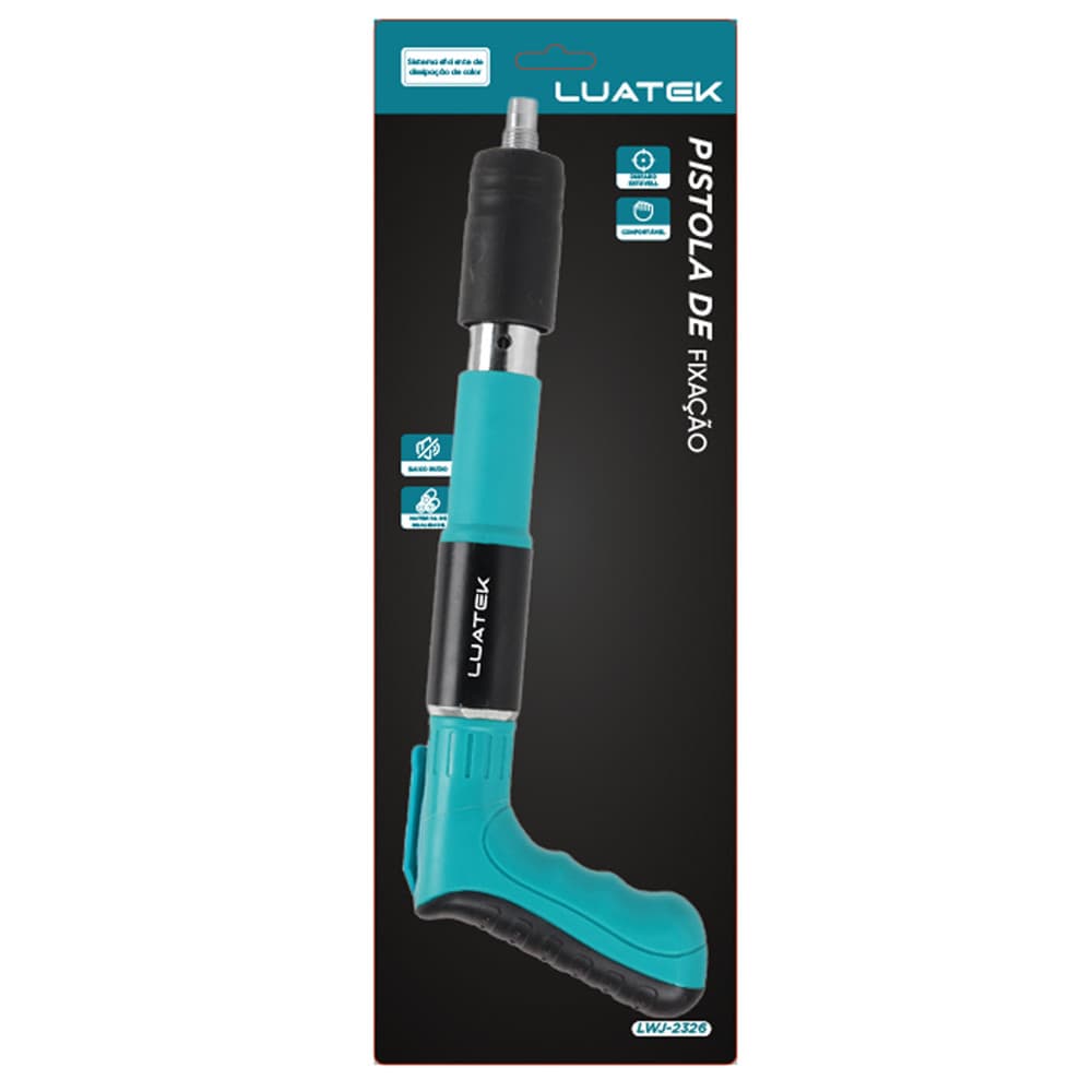 Pistola Fixadora Finca Pino Profissional Ação Direta Reforçada 27mm 50/100/200 Pinos