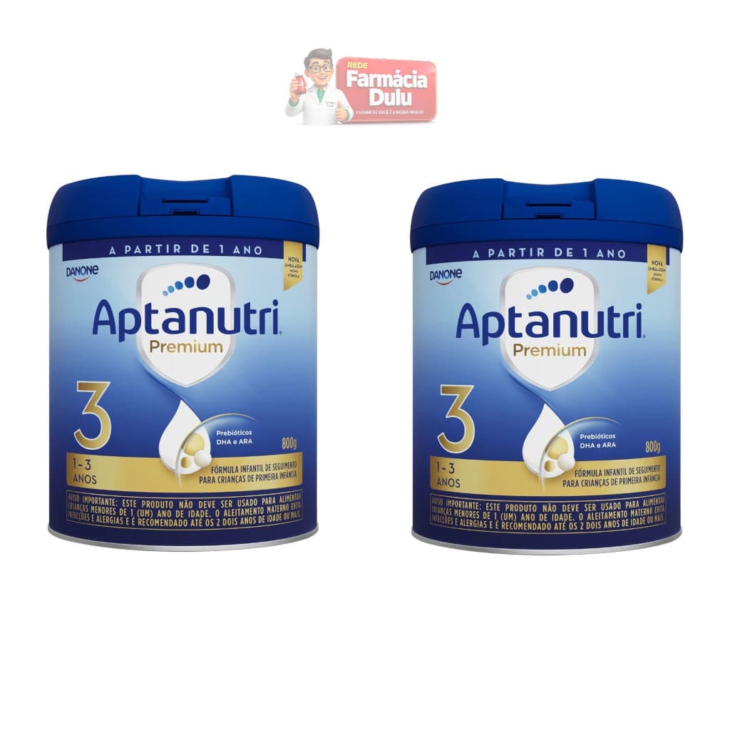 Kit 2 Aptanutri Premium 3 Danone 800g