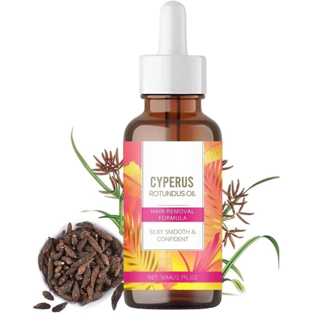 Óleo Corporal Cyperus Rotundus para Cuidados Pós-Depilação, Essência Suavizante para a, Extrato de Plantas,