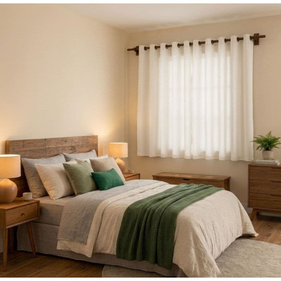 Cortina Decorativas Varias cores  De 2,00 m x 1,50 m Para Sala Quarto Casa