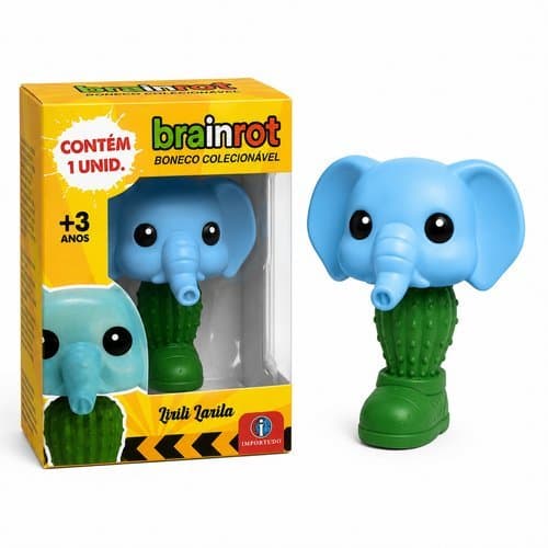 Boneco Colecionavel Personagem Lirili Larila Brainrot Arte Decoracao Figurinha
