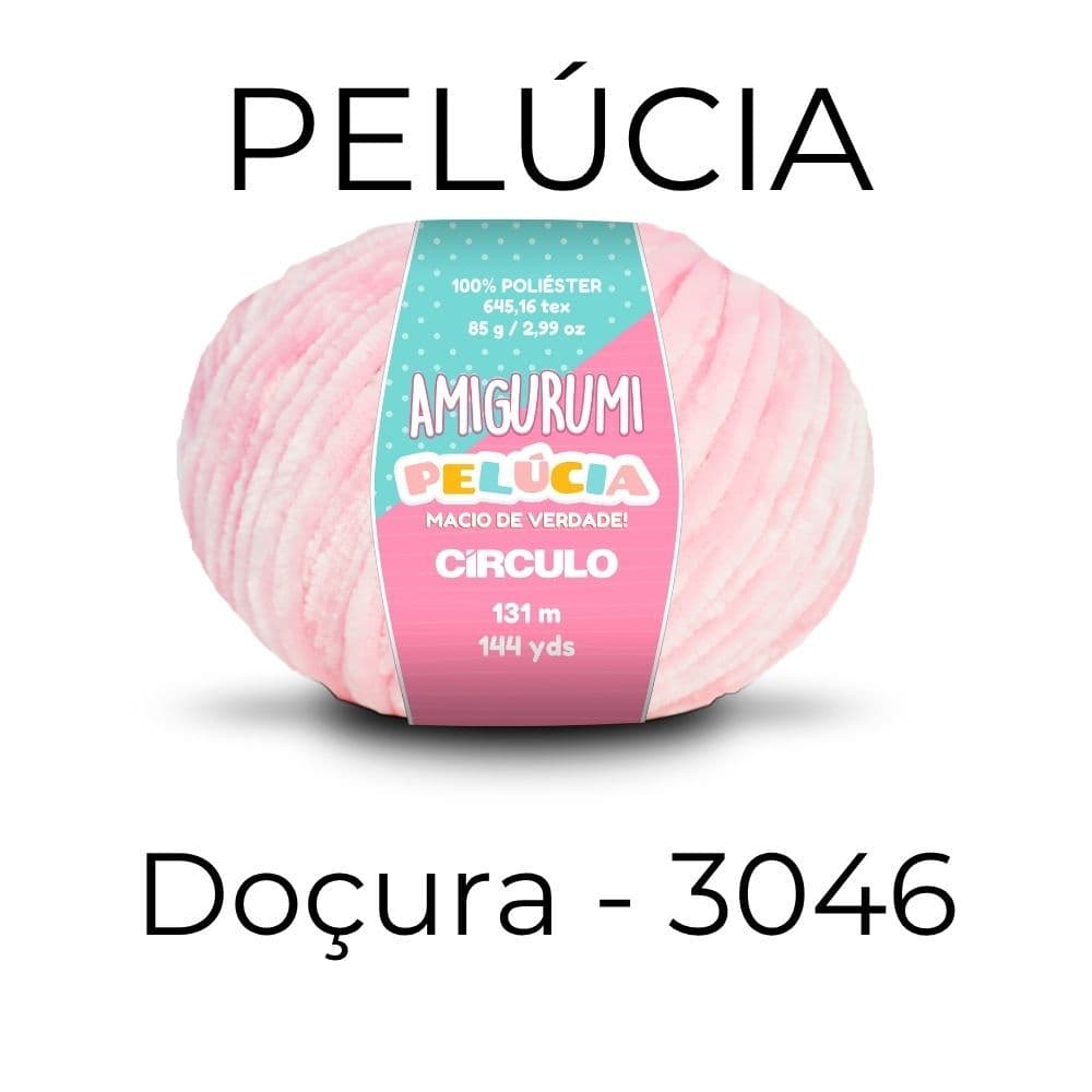 Fio Pelucia Linha Amigurumi Circulo – Cor Doçura 3046