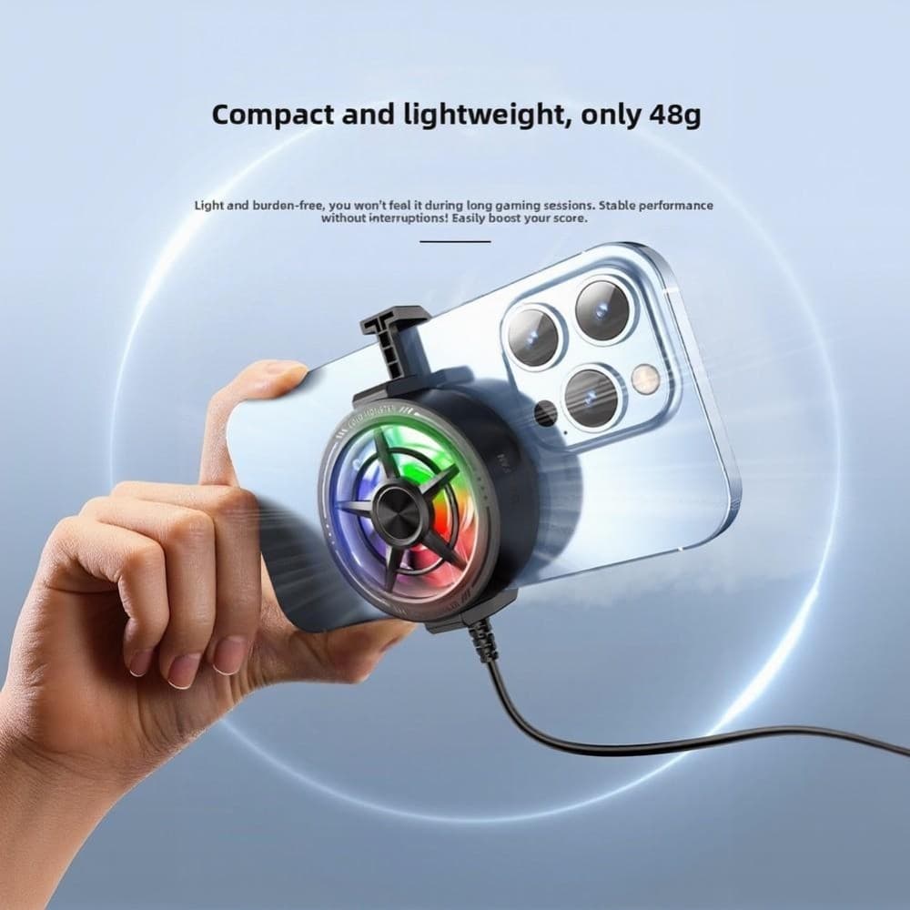 Ventilador De Resfriamento De Telefone De 4 A 6.7 Polegadas Para Jogos , Gamepad Móvel , Refrigerador , Celular , Dissip