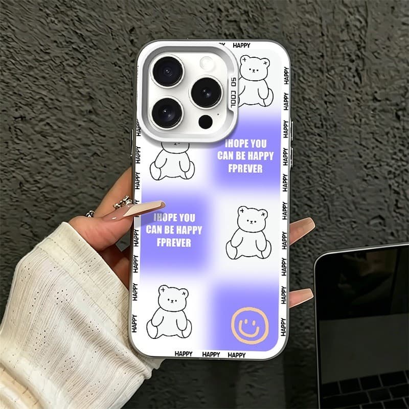 Capa personalizada para celular IP11/IP12 série Nicho de rua de celebridades da Internet（00001）Pequeno Urso