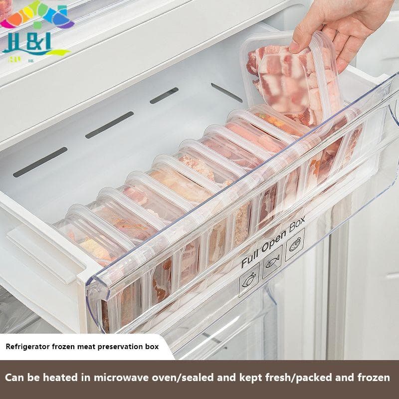 H & L Geladeira Carne Congelada Sub-Página Caixa Para Conservação De Frescos Congelador Armazenamento De Cozinha Grade P