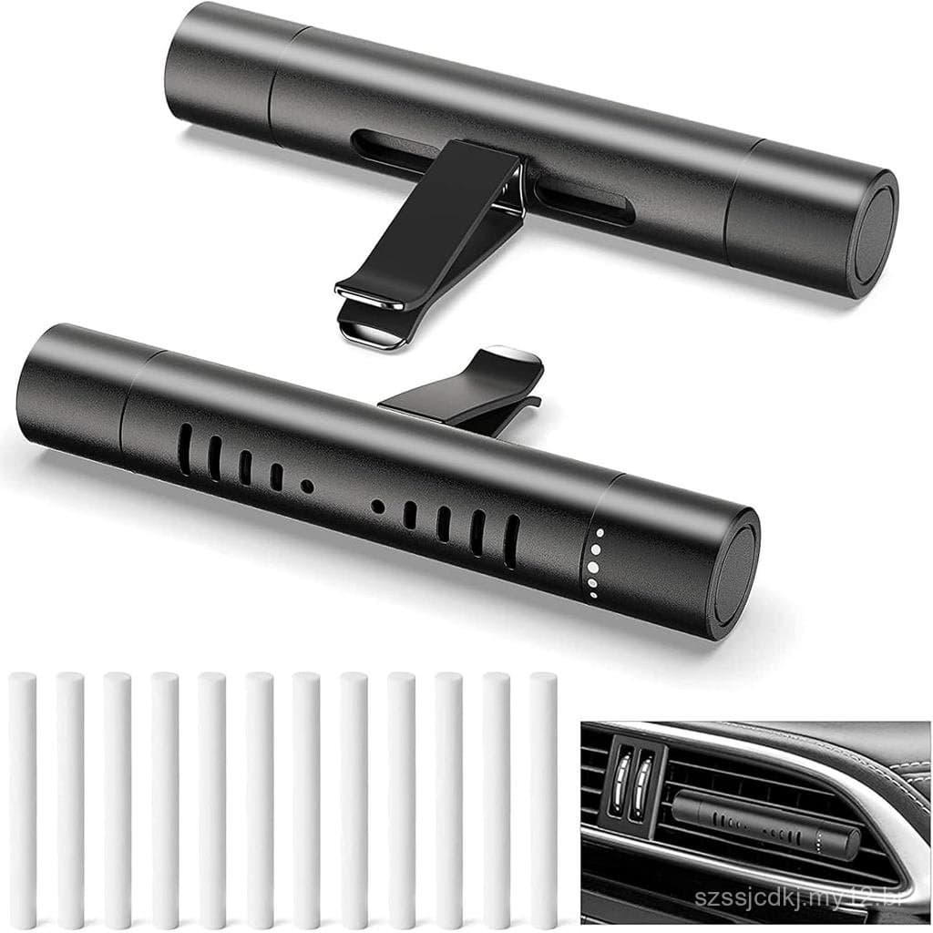 2 peças de Difusores de Aromatizador de Ar para Carro com Clipes de Ventilação, Conjunto de Presente Premium com 5 Óleos
