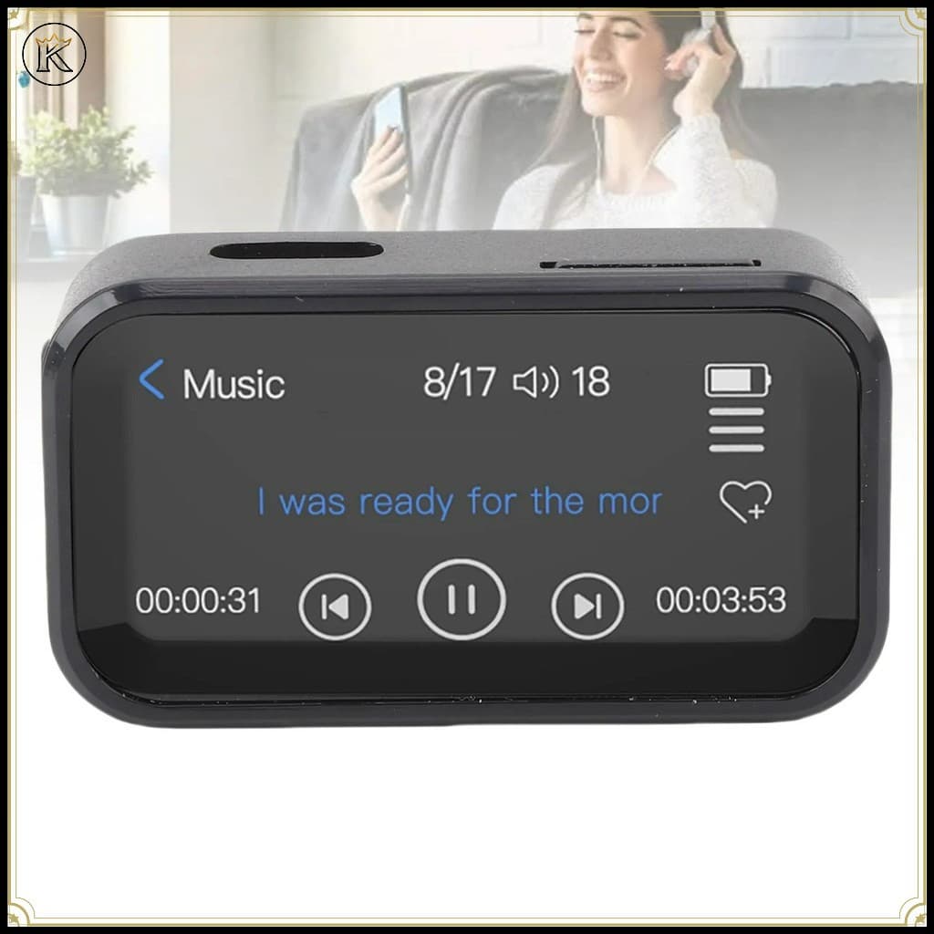 Clipe Traseiro Portátil Bluetooth MP3 Player 1.47 Polegadas Full Touchscreen 32GB Armazenamento HiFi Dispositivo De Músi