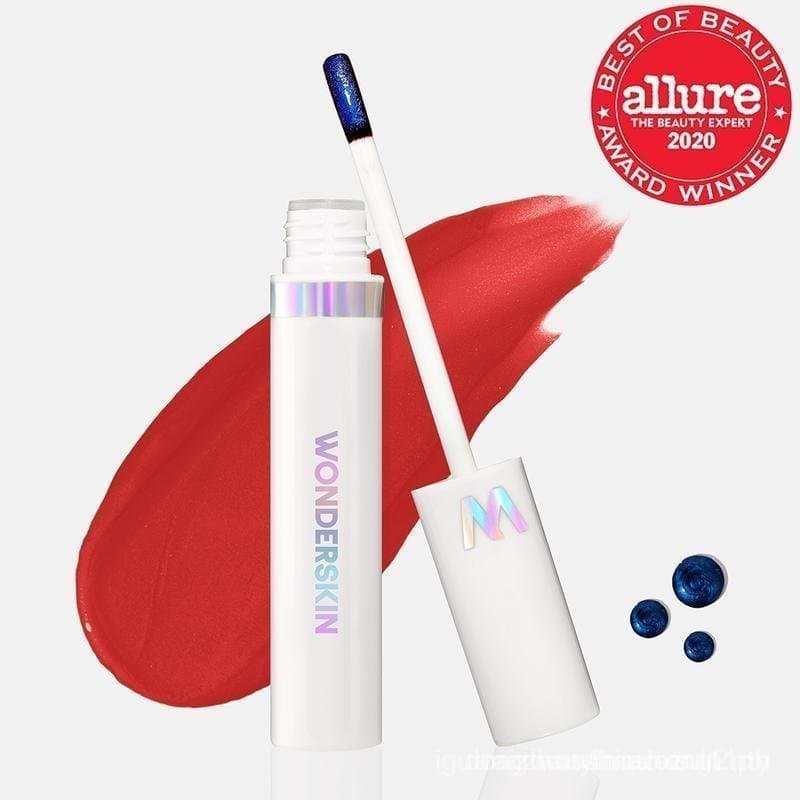 Wonderskin WONDER BLADING Lip Stain Masque – Brilho Labial Colorido de Longa Duração, À Prova D'Água e Não Transferível,