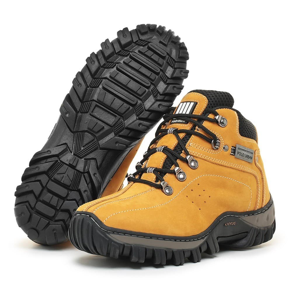 Bota Coturno Adventure Trabalho Trilha Segurança Macia e Confortável Polo Urban - Unissex !