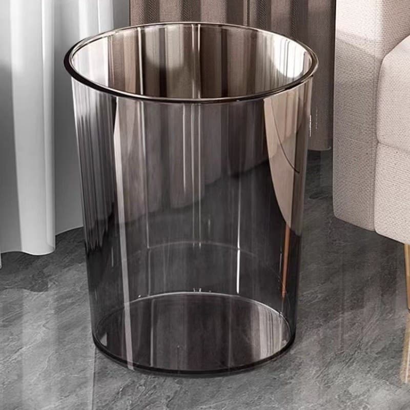 Lixeira grande para uso doméstico na sala de estar e no quarto, lixeira transparente para banheiro e dormitório, estilo