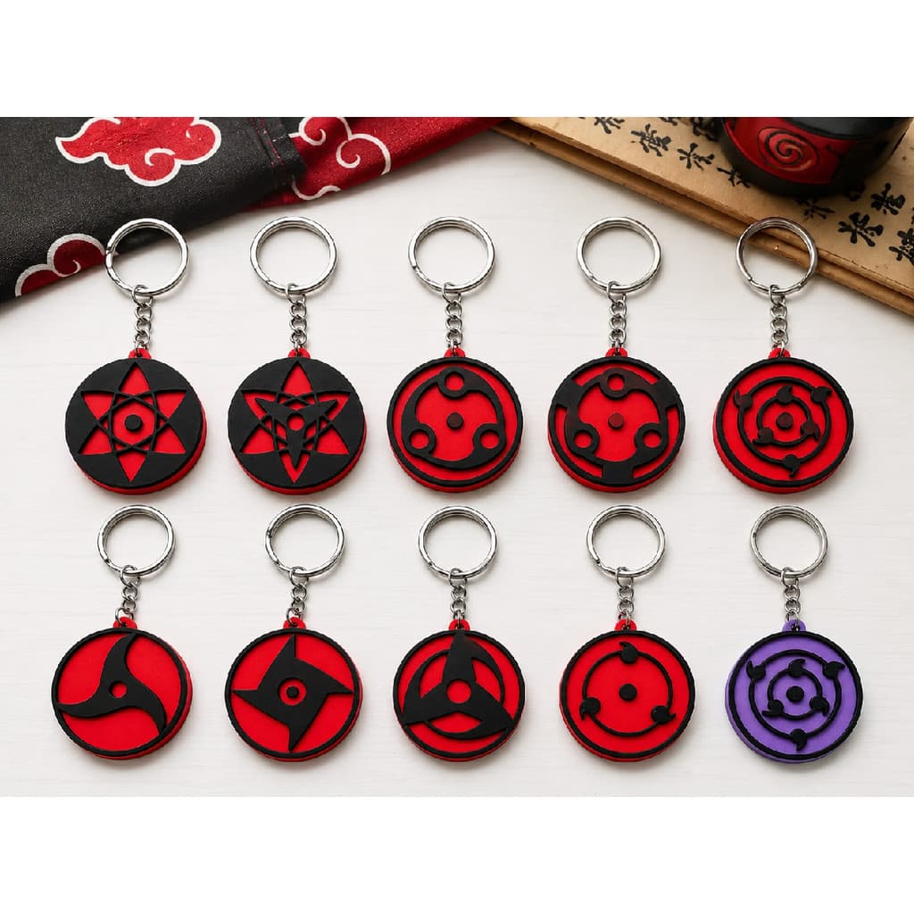Chaveiro Uchiha Sharingan Mangekyou Rinnegan Naruto Geek
