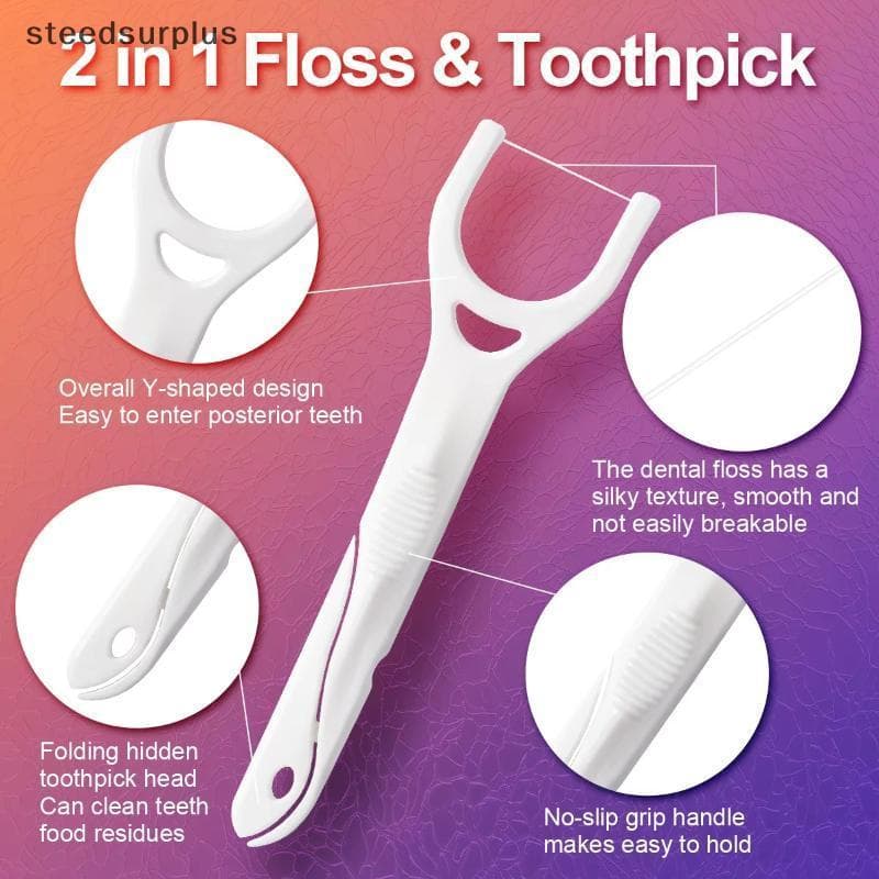 Escova Interdental Em Forma De Y , 75 Peças , Fácil De Remover Resíduos De Alimentos , Cuidados Bucais , Ferramentas Bás