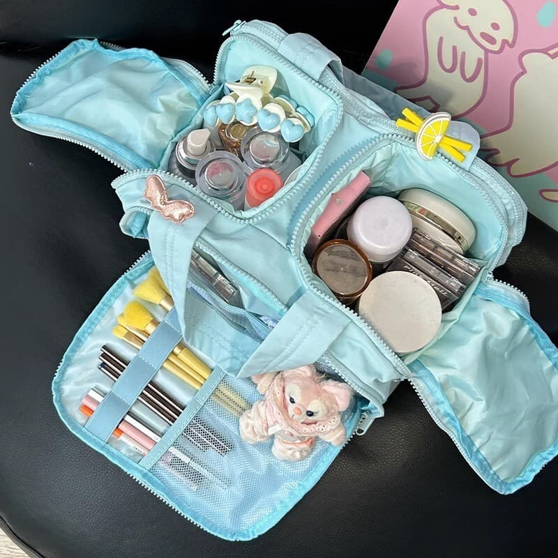 Saco cosmético classificação de armazenamento Multi-camada saco high-End multifuncional saco de armazenamento portátil d