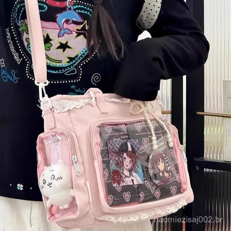 Ballet Menina Grande Apetite Itabag Japonês De Duas Dimensões Ombro Único Crossbody Saco Presente Para Amigos Bolsa Femi