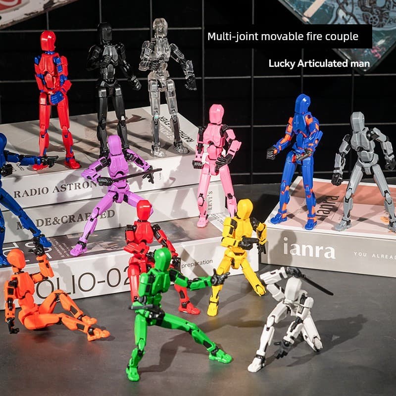 Boneca magnética da sorte manequim13 Multi-articular variedade móvel montado figura modelo brinquedo Mecha decoração