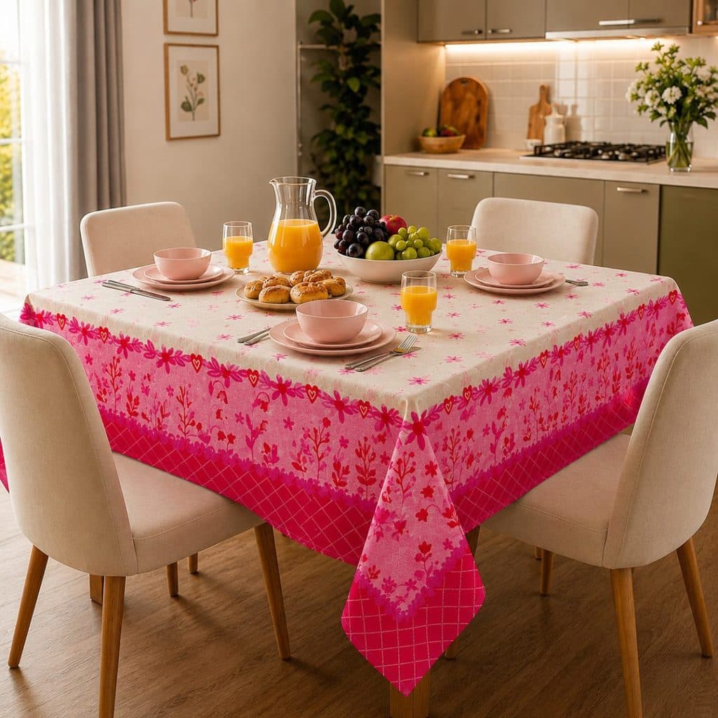 Toalha de Mesa POP Quadrada Estampada 4 Lugares Afetos Lepper