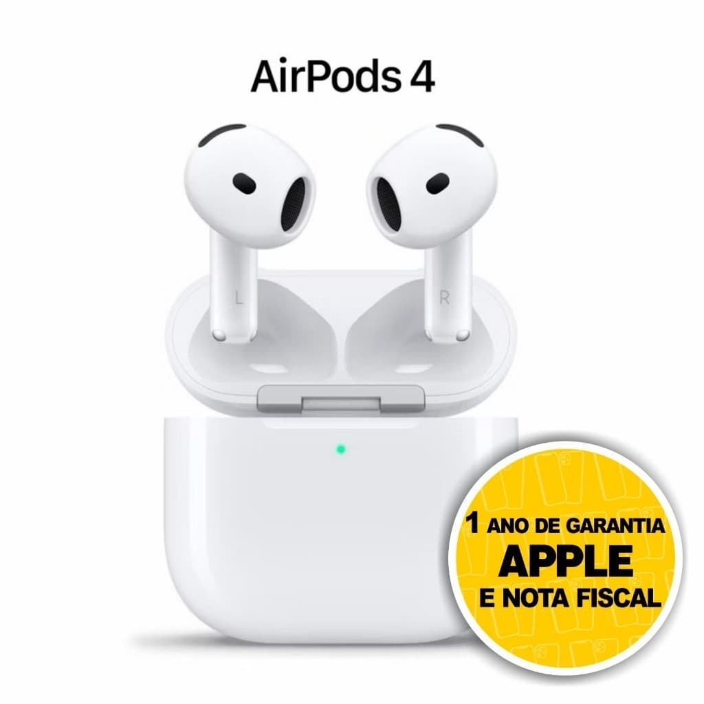 Airpods 4 Apple Novo Garantia 1 Ano NF