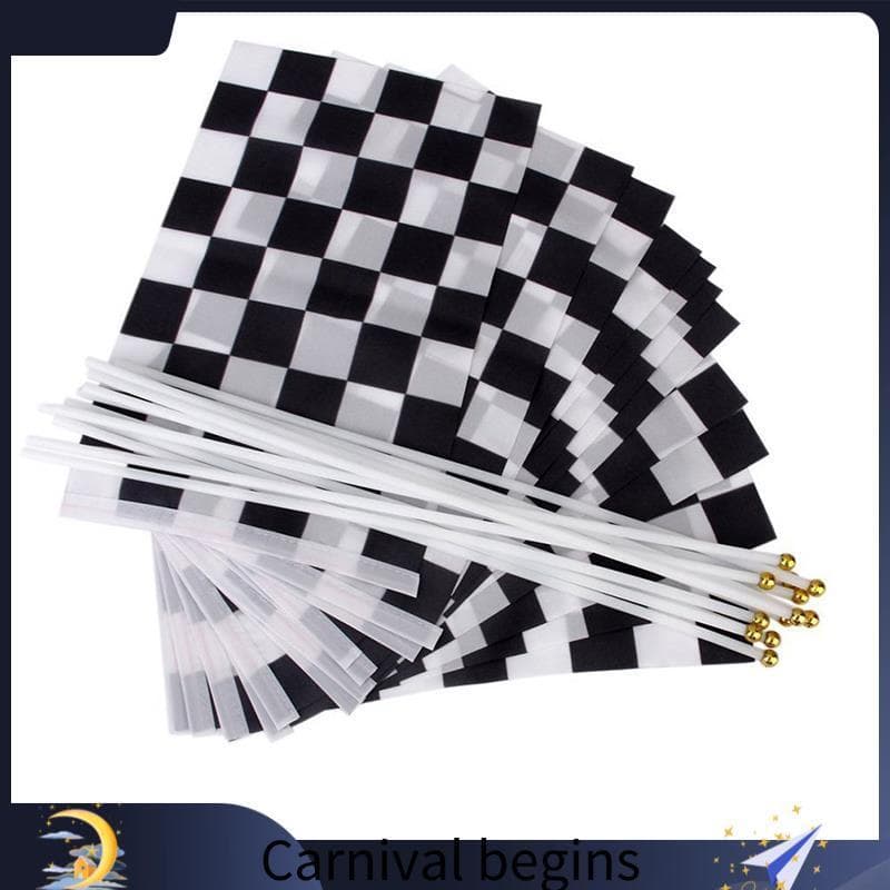 [eileenj3] 12 Unidades . Bandeiras Caneladas À Mão (Preto + Branco)