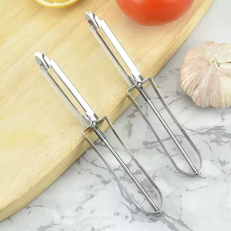 Descascador doméstico de aço inoxidável, raspador de frutas e vegetais, raspador plano, descascador de cozinha, removedo
