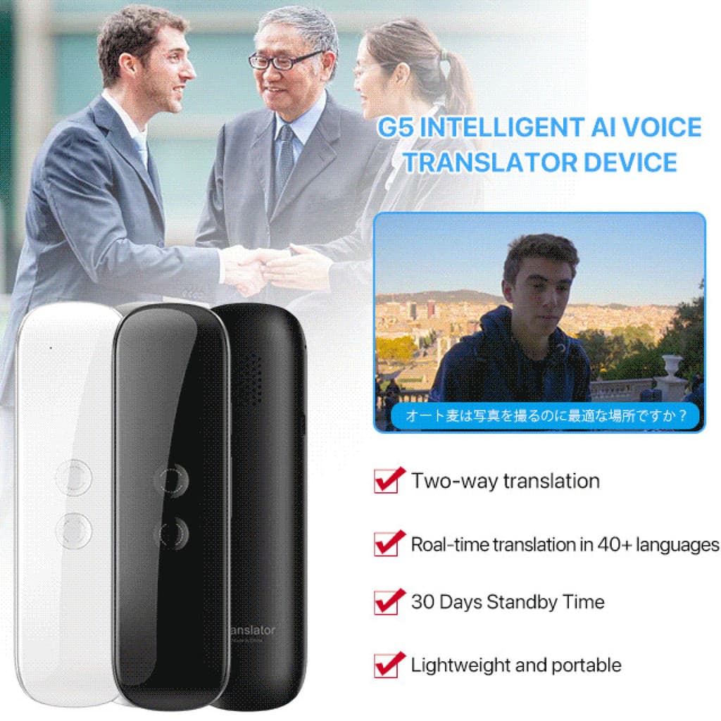 [Portátil e Inteligente] T4 Tradutor Bluetooth Multicolorido/Dispositivo de Idiomas/Tradutor Inteligente