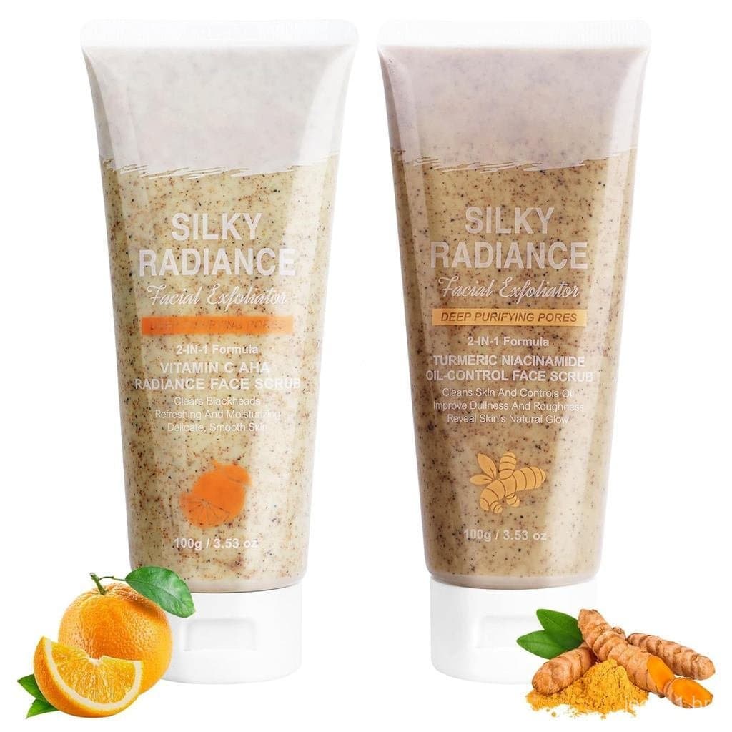 Esfoliante Facial de Vitamina C e Cúrcuma, Sabonete Facial Esfoliante, Esfoliante Facial, Esfoliante Limpeza Facial para