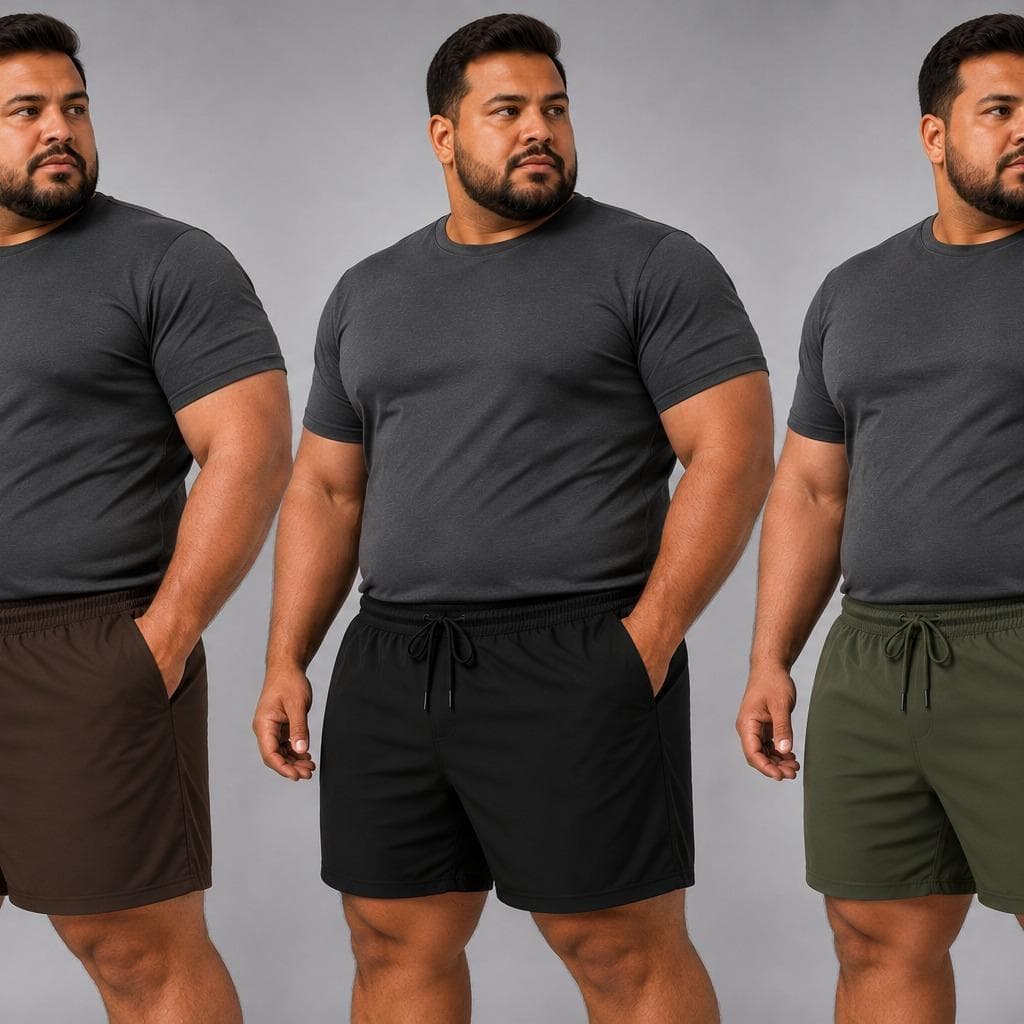 Kit 3 Short  Bermuda Plus Size Elastano Tectal Tacel Praia Piscina Premium G1 ao G6