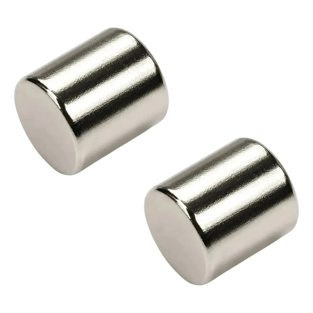 Ima Neodímio Super Iman Cilindro 14x14 Mm Suporta 7 Kg 02 Pç